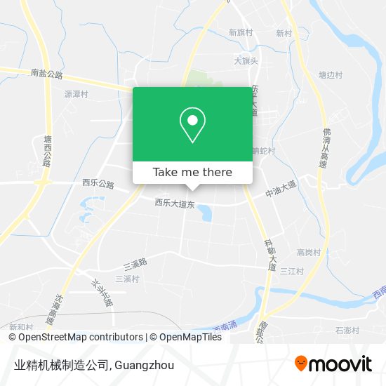 业精机械制造公司 map