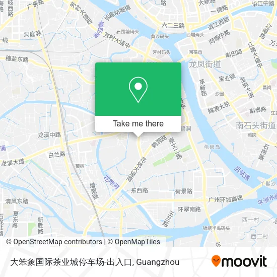 大笨象国际茶业城停车场-出入口 map