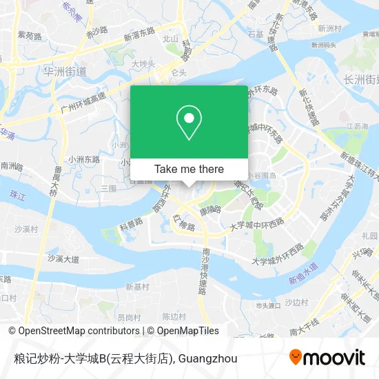 粮记炒粉-大学城B(云程大街店) map
