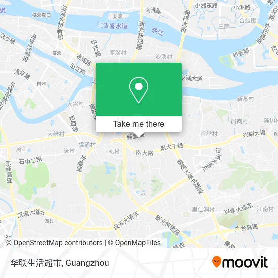 华联生活超市 map