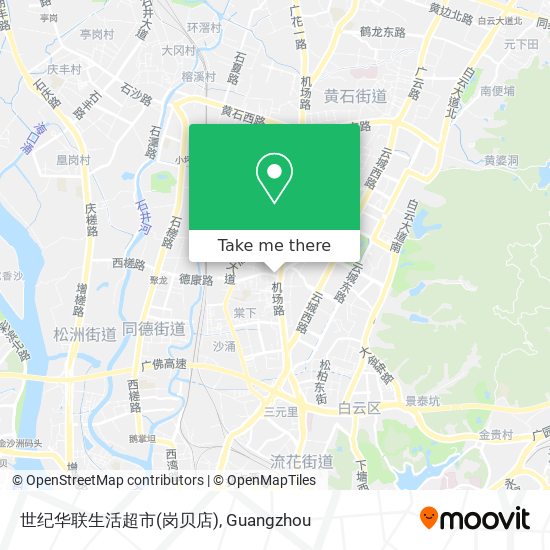 世纪华联生活超市(岗贝店) map