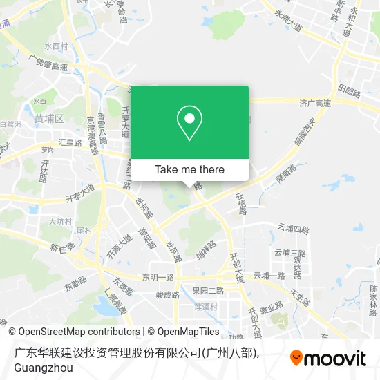 广东华联建设投资管理股份有限公司(广州八部) map