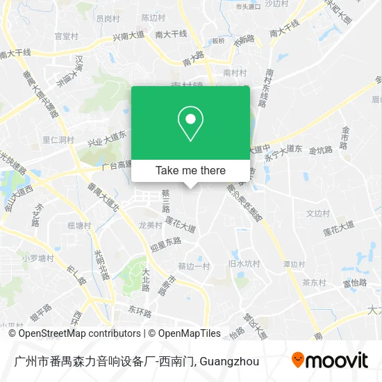 广州市番禺森力音响设备厂-西南门 map