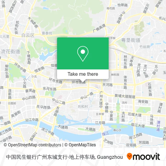 中国民生银行广州东城支行-地上停车场 map