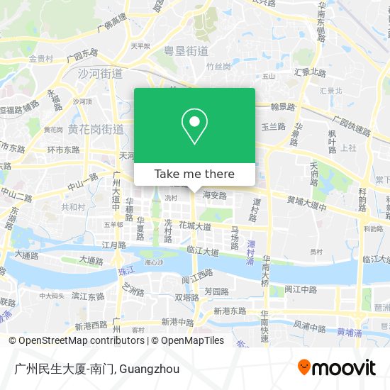 广州民生大厦-南门 map