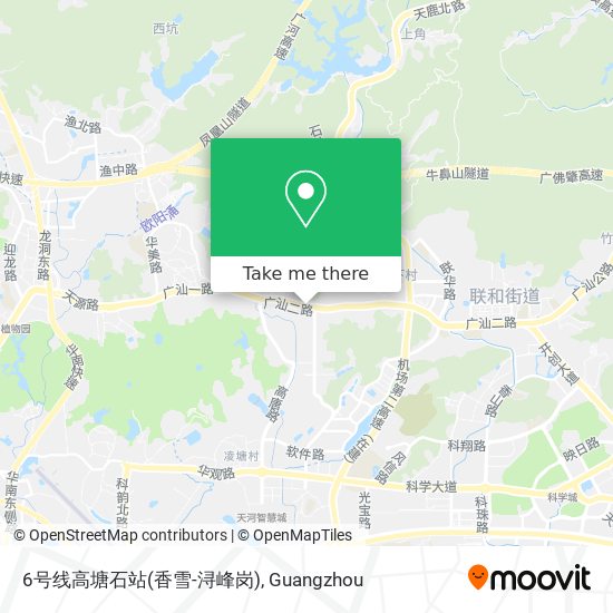 6号线高塘石站(香雪-浔峰岗) map
