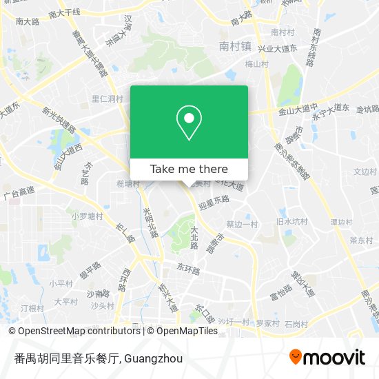 番禺胡同里音乐餐厅 map