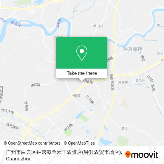 广州市白云区钟落潭金禾丰农资店(钟升农贸市场店) map