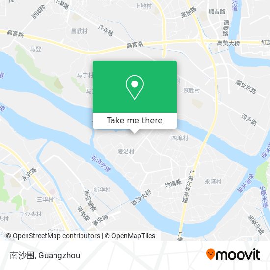 南沙围 map
