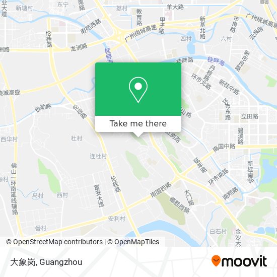 大象岗 map