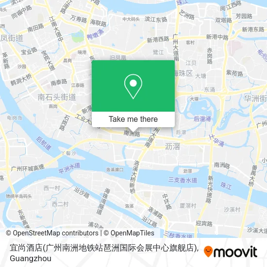 宜尚酒店(广州南洲地铁站琶洲国际会展中心旗舰店) map