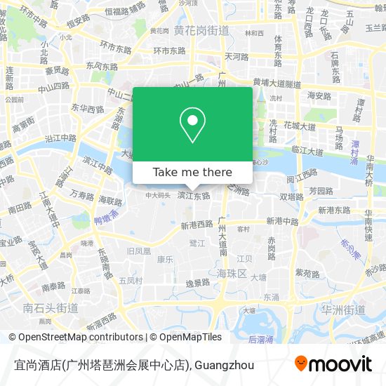 宜尚酒店(广州塔琶洲会展中心店) map