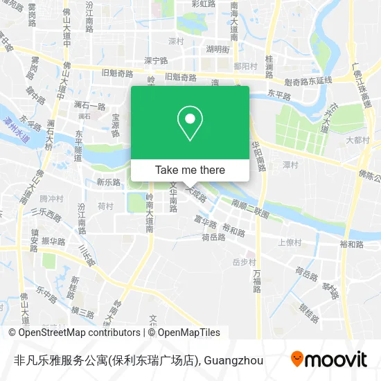 非凡乐雅服务公寓(保利东瑞广场店) map