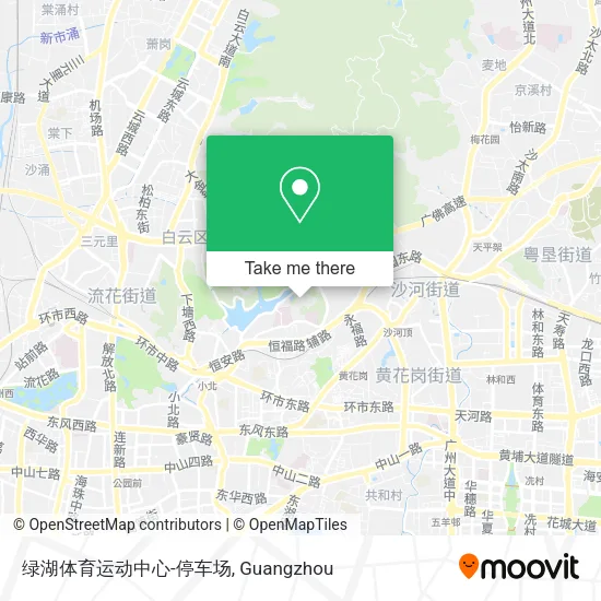 绿湖体育运动中心-停车场 map