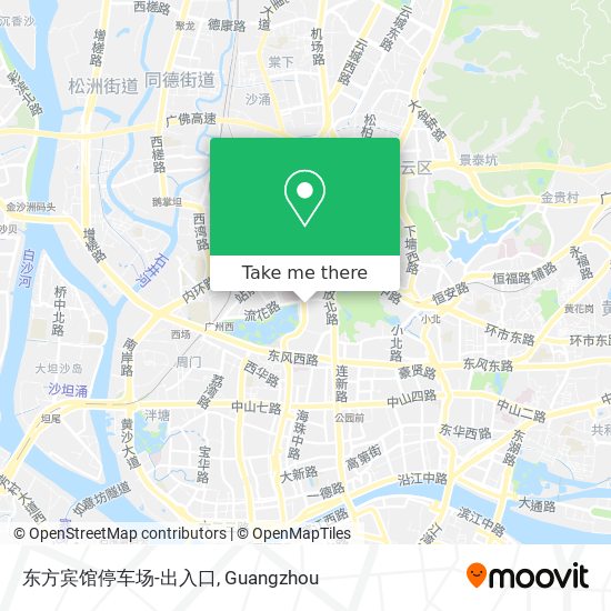 东方宾馆停车场-出入口 map