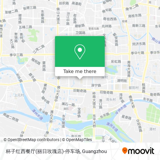 杯子红西餐厅(丽日玫瑰店)-停车场 map