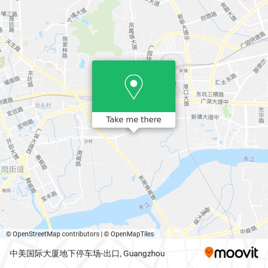 中美国际大厦地下停车场-出口 map