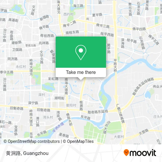 黄洞路 map