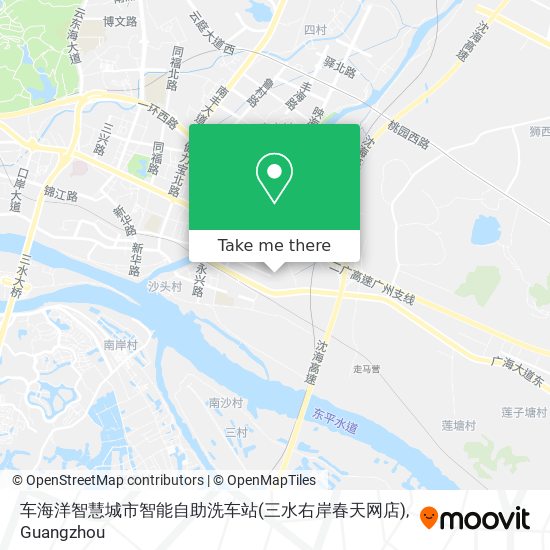 车海洋智慧城市智能自助洗车站(三水右岸春天网店) map