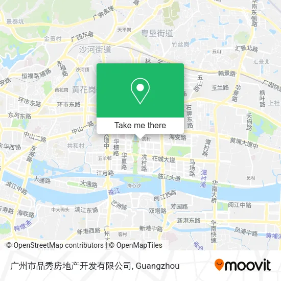 广州市品秀房地产开发有限公司 map