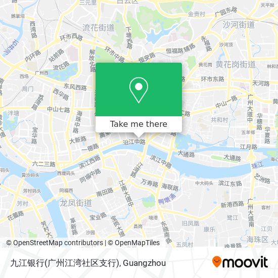 九江银行(广州江湾社区支行) map