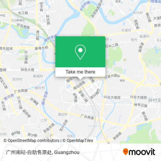 广州南站-自助售票处 map