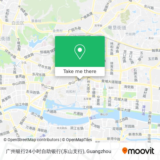 广州银行24小时自助银行(东山支行) map