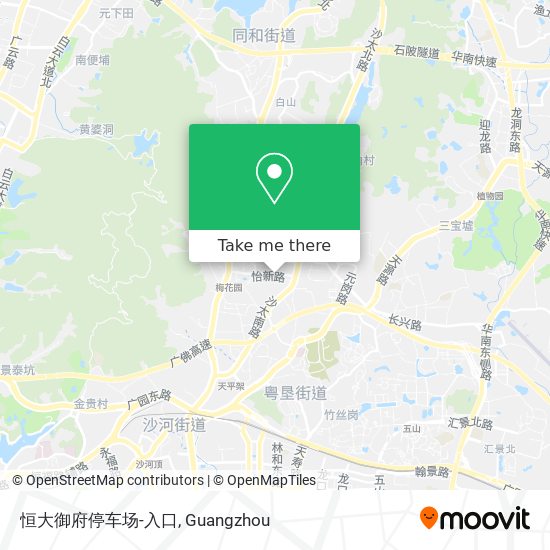 恒大御府停车场-入口 map