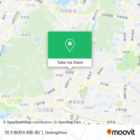 恒大御府A B栋-南门 map
