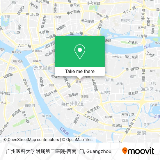 广州医科大学附属第二医院-西南1门 map