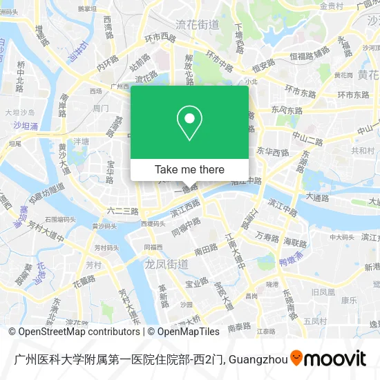 广州医科大学附属第一医院住院部-西2门 map