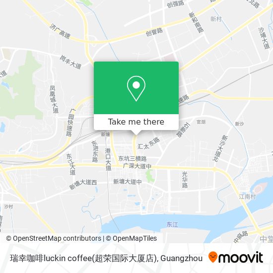 瑞幸咖啡luckin coffee(超荣国际大厦店) map