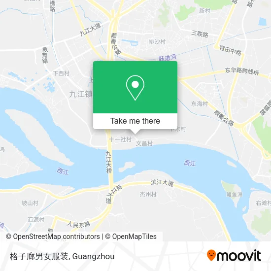 格子廊男女服装 map