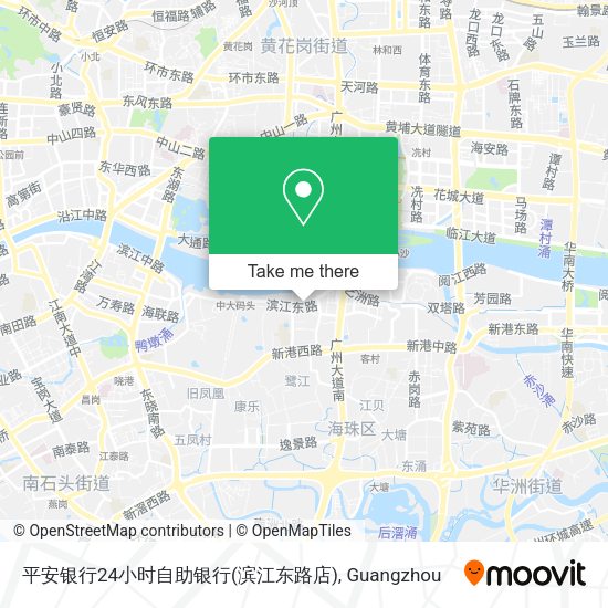平安银行24小时自助银行(滨江东路店) map