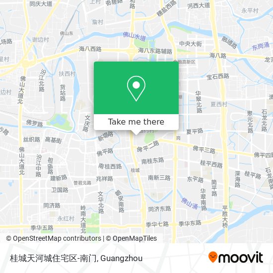桂城天河城住宅区-南门 map