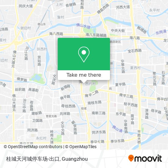 桂城天河城停车场-出口 map