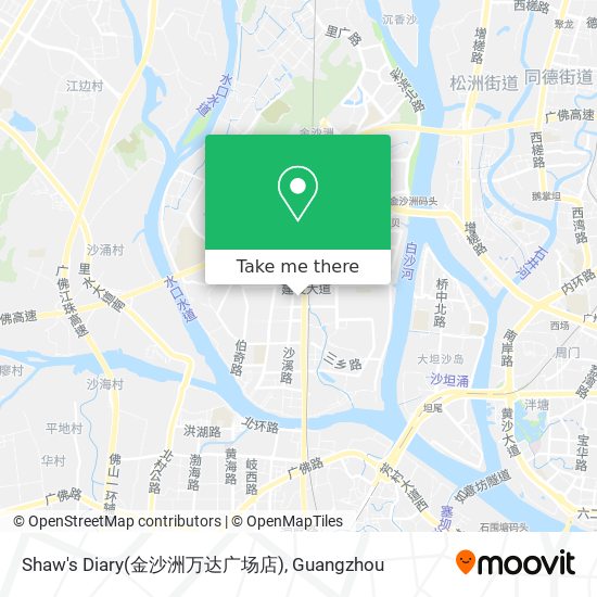 Shaw's Diary(金沙洲万达广场店) map