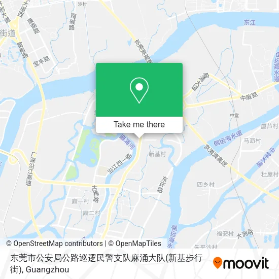 东莞市公安局公路巡逻民警支队麻涌大队(新基步行街) map