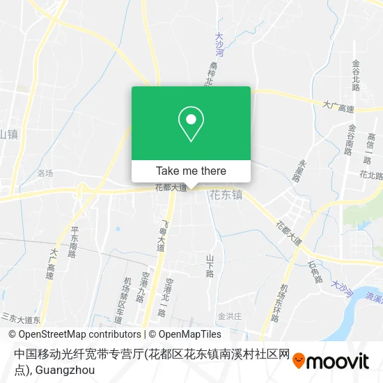 中国移动光纤宽带专营厅(花都区花东镇南溪村社区网点) map
