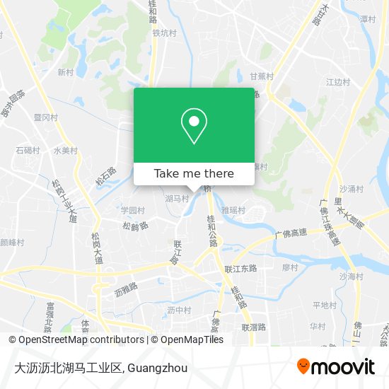 大沥沥北湖马工业区 map