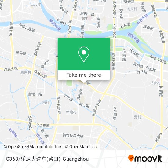 S363/乐从大道东(路口) map
