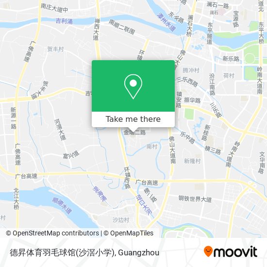 德昇体育羽毛球馆(沙滘小学) map