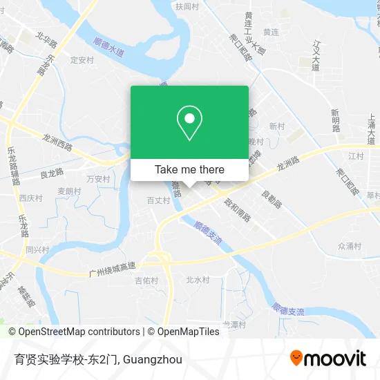 育贤实验学校-东2门 map