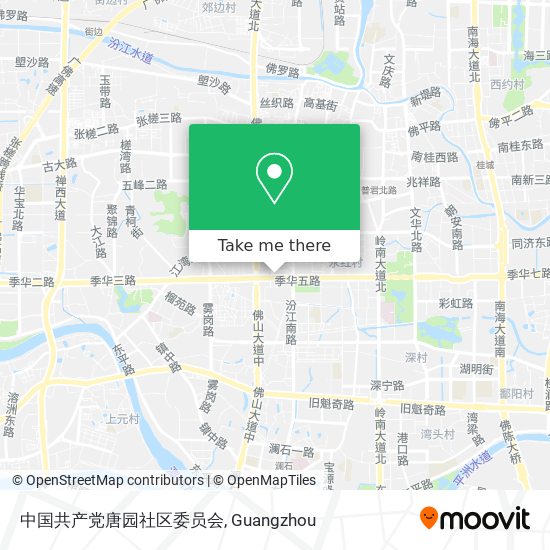 中国共产党唐园社区委员会 map