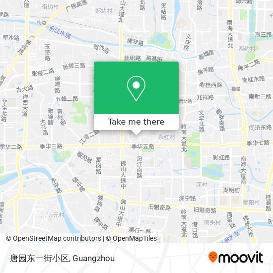 唐园东一街小区 map