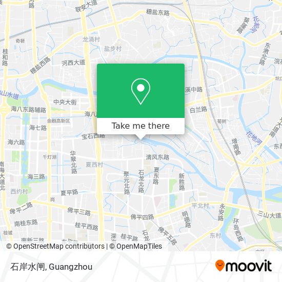 石岸水闸 map