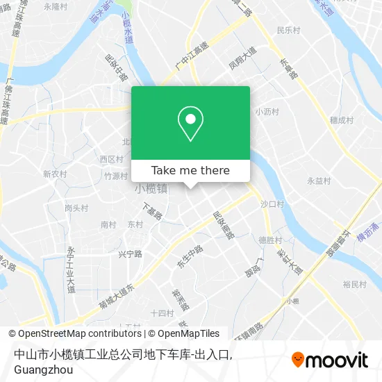 中山市小榄镇工业总公司地下车库-出入口 map