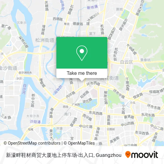 新濠畔鞋材商贸大厦地上停车场-出入口 map