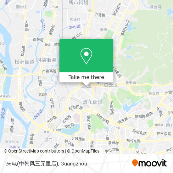 来电(中韩风三元里店) map