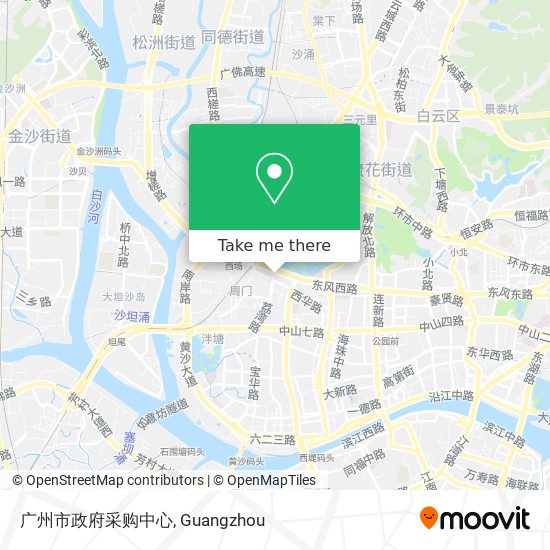 广州市政府采购中心 map